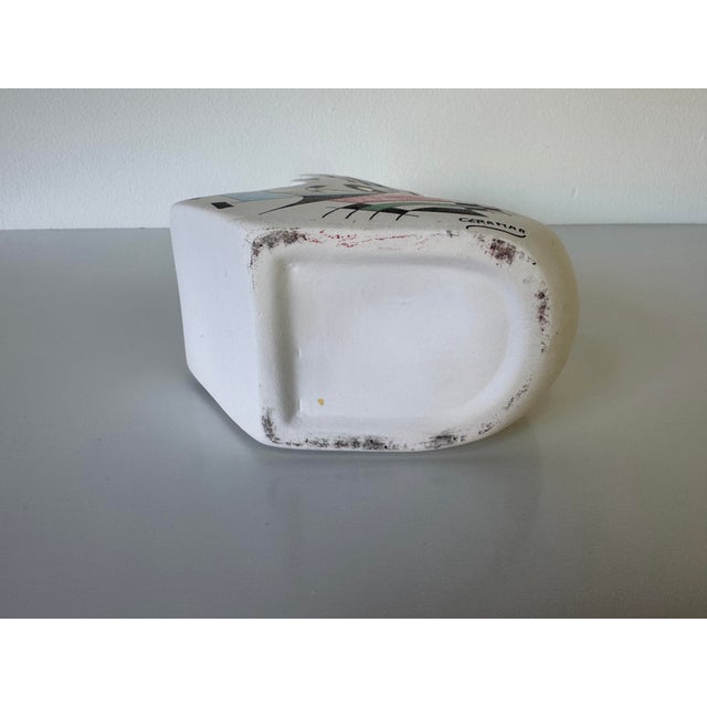 Vintage Joan Miró Style Ceramar Spain Hand-Painted Abstract Ceramic Vase For Sale - Image 12 of 12