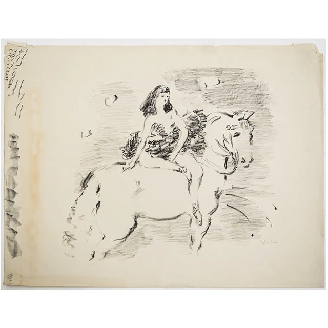 Marcel Vertes (1895-1961) "Equestrienne" from "Le Cirque" portfolio, lithograph on paper, pencil signed and numbered from...