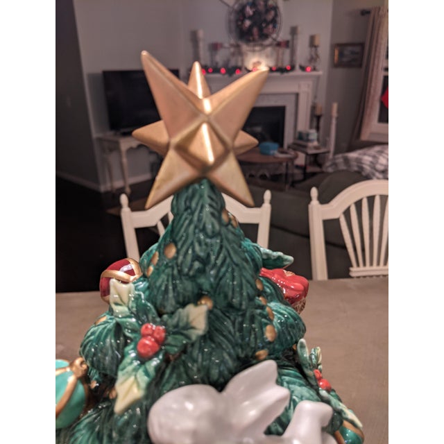 Fitz & Floyd Classic Ceramic Cherub Holiday Christmas Tree Ornaments Non Lighted Collectable For Sale - Image 16 of 18