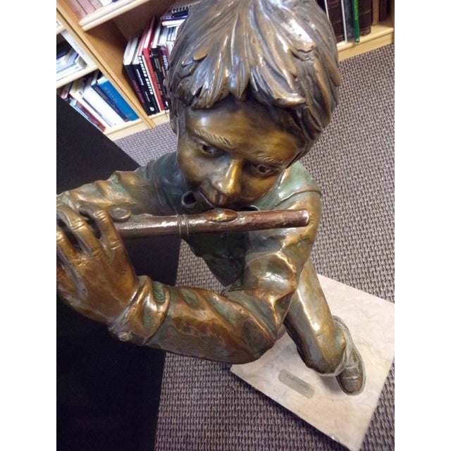 Don Hunt "Paderewski" Boy Bronze Sculpture Hand Signed For Sale - Image 9 of 11