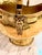 English Large Brass Coal Scuttle / Fireplace Log Bucket With Lion Mask Mounts & Delft-Style Ceramic Handles - For Sale - Image 3 of 9