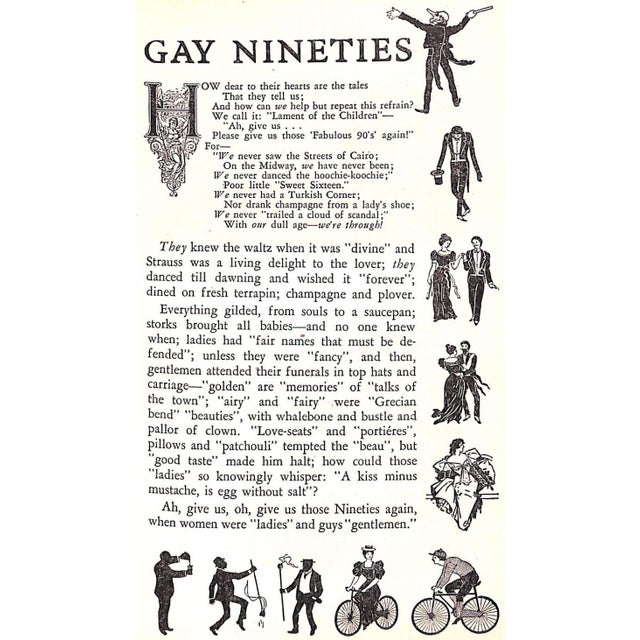 "Gay Nineties Cook Book" 1946 Dietz, F. Meredith and August Jr. For Sale In New York - Image 6 of 10