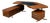 T96 Boomerang Executive Desk by Osvaldo Borsani for Tecno, 1960s For Sale