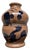Vintage Dark Blue Glazed Ceramic Vase, Italy, 1990s For Sale