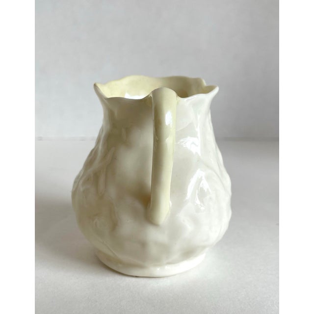Ceramic 1926-1946 Belleek Irish Porcelain Floral Creamer - Third Black Mark For Sale - Image 7 of 9