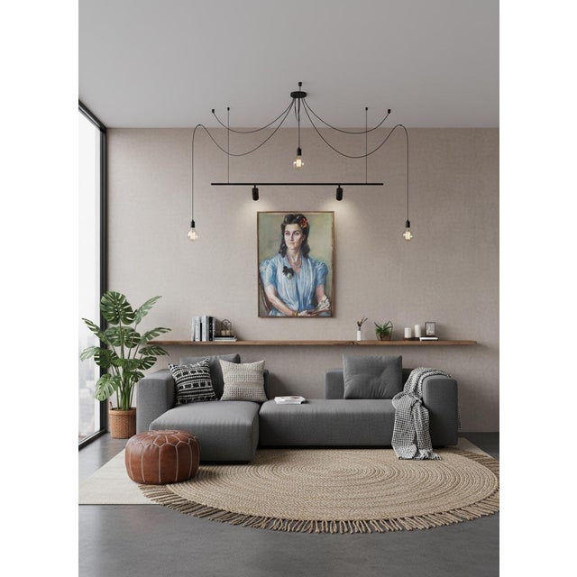 Fanny Billaud, Portrait of a Woman, 1948, Pastel Drawing For Sale - Image 9 of 10