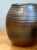 Vintage Brown Glazed Ceramic Vase For Sale - Image 4 of 12