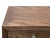 Brown 47" Brown Wood Grain Pattern Drawers Console Side Altar Table For Sale - Image 8 of 14