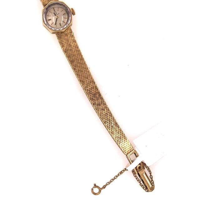 Omega 14 Karat Ladies Wristwatch 18.2 Grams Without Works, 17 Jewels For Sale - Image 12 of 12