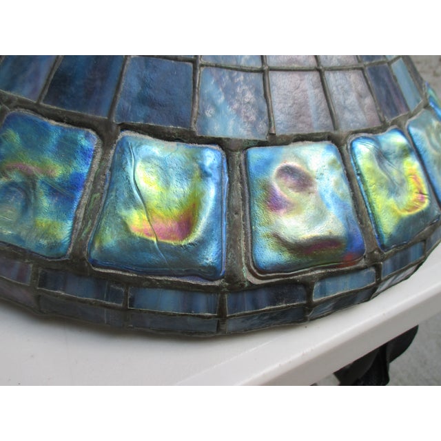 Late 20th Century Tiffany Style Turtle Back Lamp For Sale - Image 12 of 13