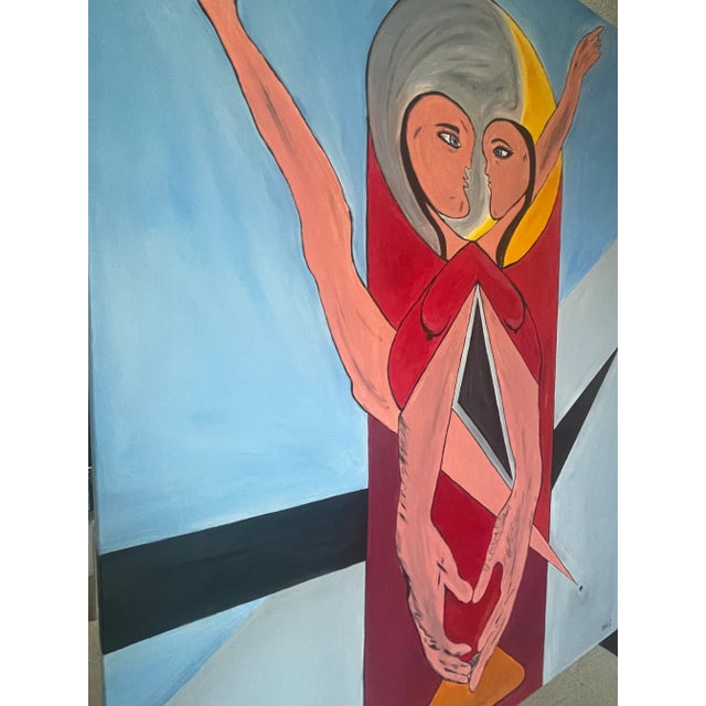 Contemporary "Union" Contemporary Surrealist Modern Figurative Oil Painting by Uriel Carbajal For Sale - Image 3 of 5