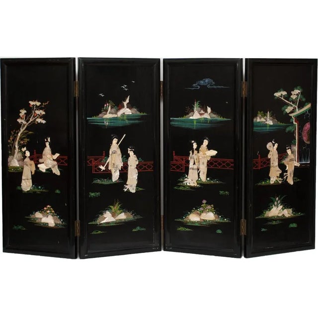 C. 1920s Fireplace Chinoiserie Coromandel Screen For Sale - Image 13 of 13