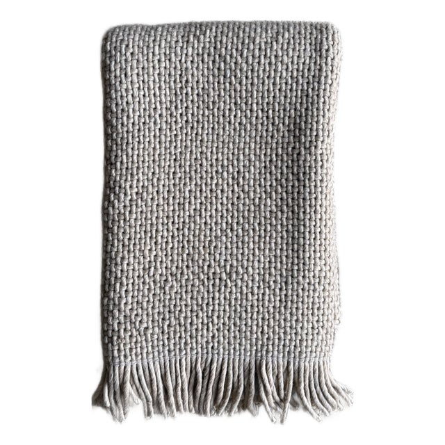 Amari Wool Bed Scarf Throw - Nude For Sale