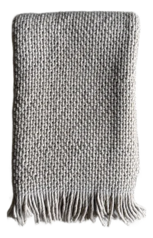 Amari Wool Bed Scarf Throw - Nude