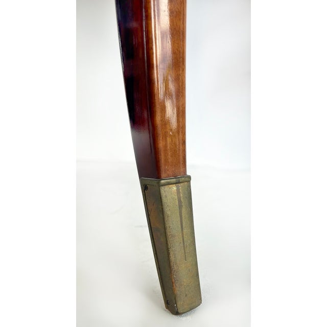 French Art Deco Flip-Top Mahogany Game Table, Porteneuve Attributed, Circa 1940s For Sale - Image 12 of 13