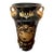 Vintage Limoges-Style Black & Gold Porcelain Vase - Hollywood Regency For Sale
