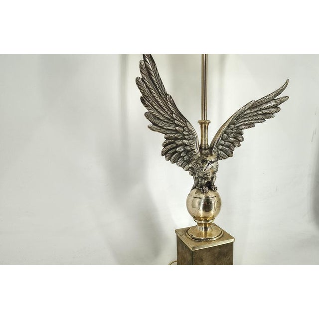 Metal Nikkel Eagle Table Lamps by Loevsky and Loevsky, 1970s, Set of 2 For Sale - Image 7 of 18
