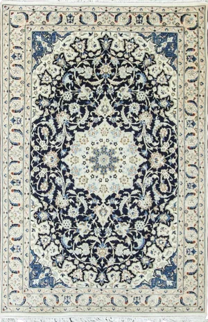 Late 20th Century Persian Nain Rug-5‚Ä≤2‚Ä≥ √ó 8‚Ä≤