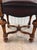 Early 20th Century Early 20th Century Theodore Alexander Burgundy Leather and Brass Studded Armless Side Chair for Library Dining For Sale - Image 5 of 12