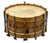 Sienna Fine Quality Antique American Wood Snare Drum by Warburg & Co. Worcester Massachusetts Circa Early 1900s - Decorative For Sale - Image 8 of 18
