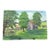 Mid-Century Pennsylvania Stone Grist Mill Watercolor by Floyd F. Hackman For Sale