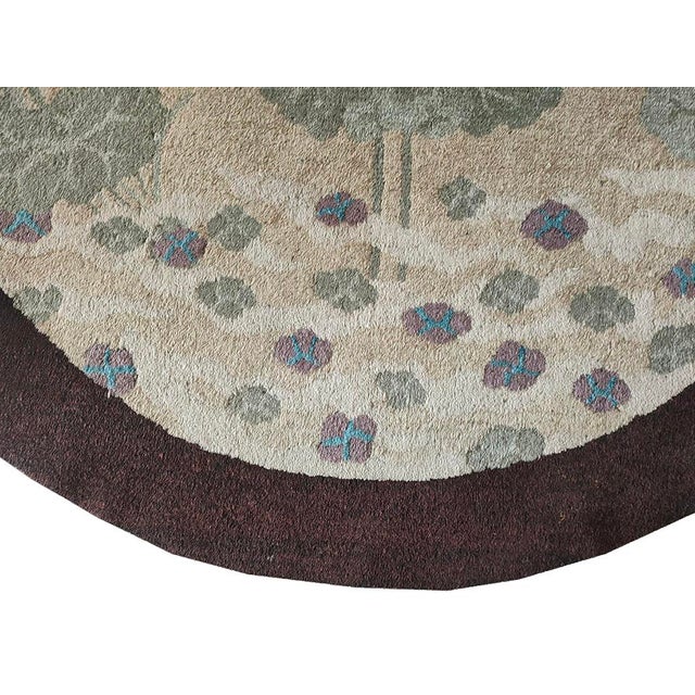 Art Deco 1920s Round Chinese Art Deco Carpet For Sale - Image 3 of 6