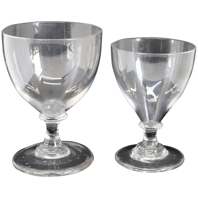 Two English Georgian Clear Glass Rummer Drinking Glasses For Sale In Denver - Image 6 of 6