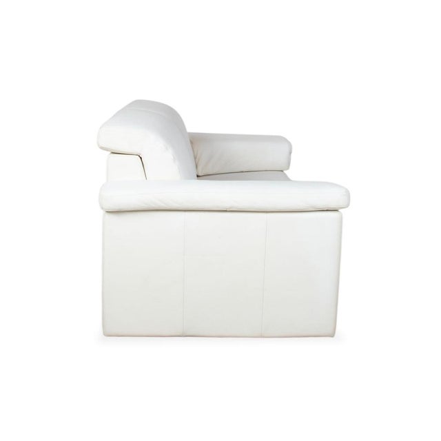 4000 Two-Seater Leather Sofa in Cream White from Rolf Benz, Set of 2 For Sale - Image 11 of 15
