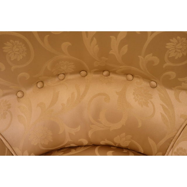 Napoleon III Long Chair in Damask Fabric, 19th Century For Sale - Image 12 of 15