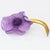 Lavender Francoise Montague Resin Brooch Mauve Poppy Flower For Sale - Image 8 of 8