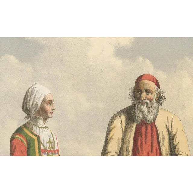 After Eckersberg, Folk Costumes, Bergen Moranger and Oster, 19th Century, Print For Sale - Image 3 of 10
