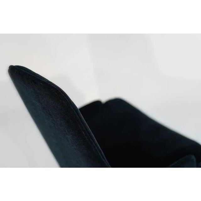 Set of Slipper Chairs by Adrian Pearsall in Navy Mohair, 1950s For Sale - Image 9 of 12