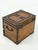 Wood Vintage Nailhead Lacquered Parchment Jewelry Chest For Sale - Image 7 of 11