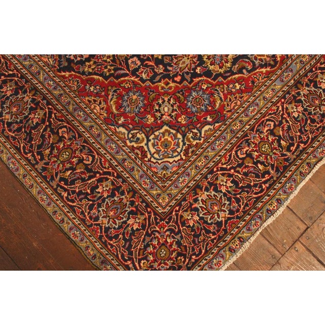 Red Middle Eastern Hand-Knotted Rug For Sale - Image 8 of 10