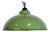 Industrial Green Enamel Pendant Light, 1970s For Sale