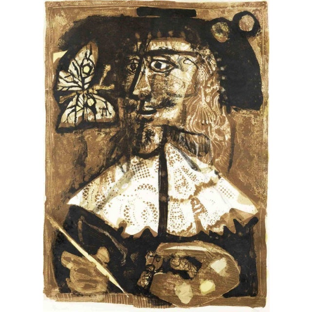 Antoni Clavé, The Flemish Painter, Original Lithograph, 1969 For Sale