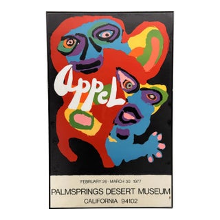 Karel Appel Palm Springs Desert Museum 1977 Framed Exhibition Poster For Sale