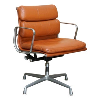 Soft Pad Captain's Chair in Cognac Leather from Herman Miller, 1977 For Sale