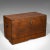 This is an antique travelling cleric's chest. An Anglo-Indian, teak colonial trunk with fitted interior, dating to the...
