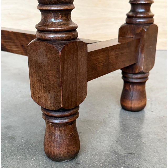 Early 20th Century Spanish Carved Console Table with Fluted Legs For Sale - Image 14 of 18