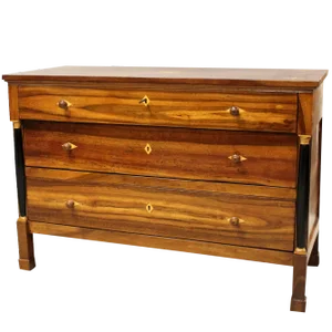 Antique Italian Empire Chest of Drawers in Walnut