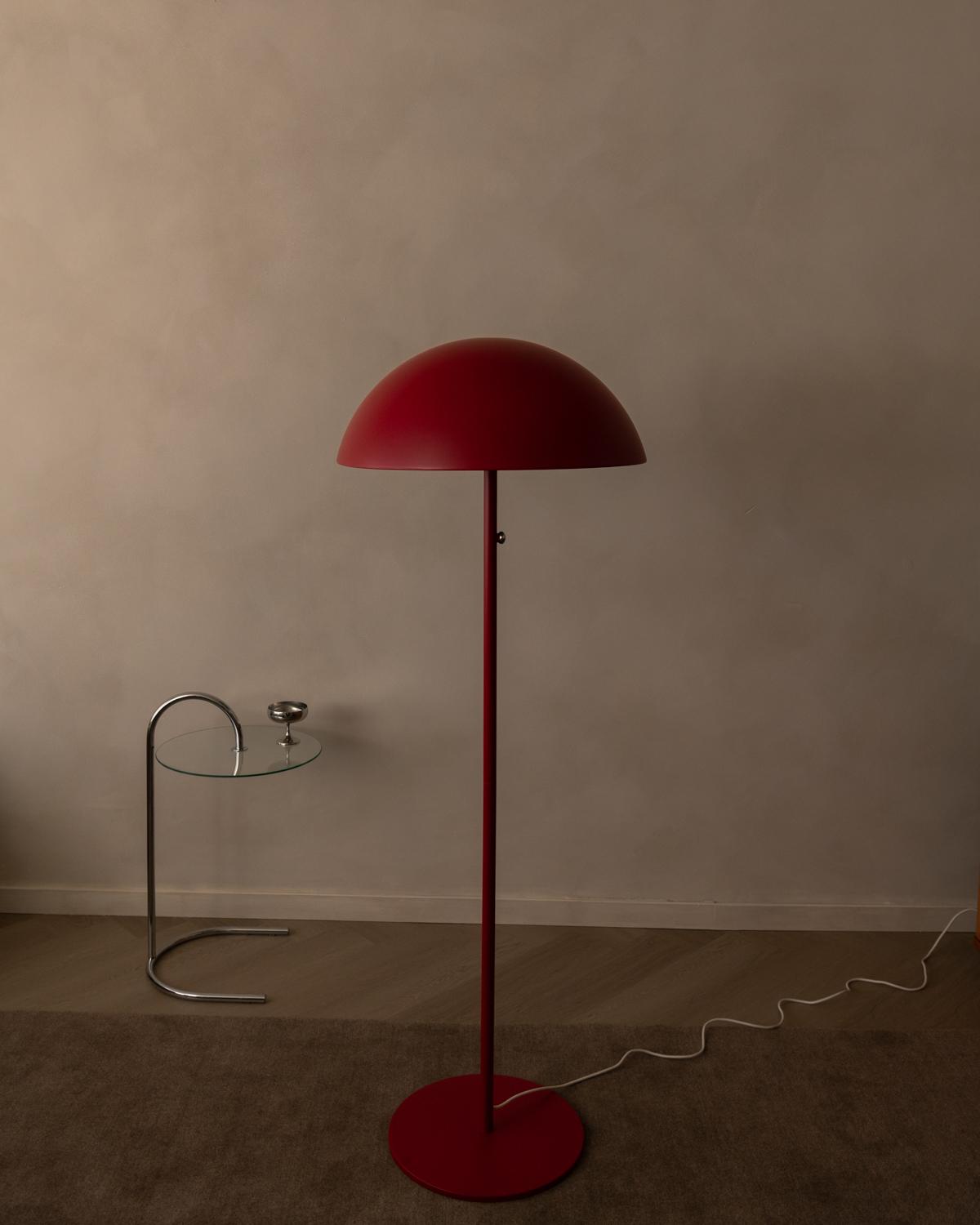 Vintage Red Brasa Floor Lamp by Nilsson for Ikea | Chairish