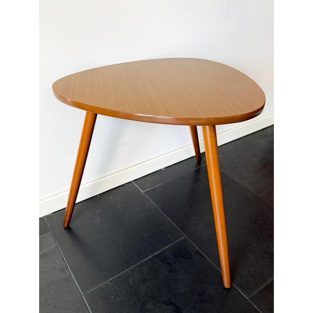 LargeMid-Century Modern Triangular Formica Coffee Table, 1960s For Sale - Image 4 of 13
