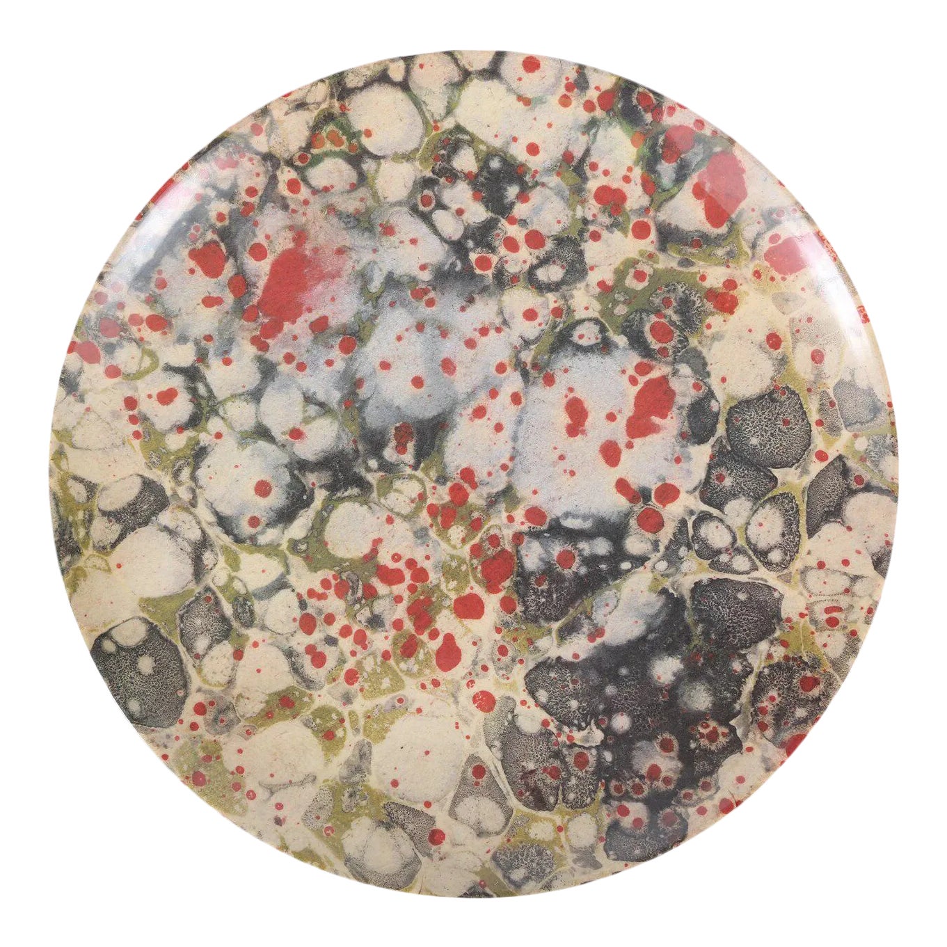 Siren Song Library Marble Melamine Large Platter, 14"