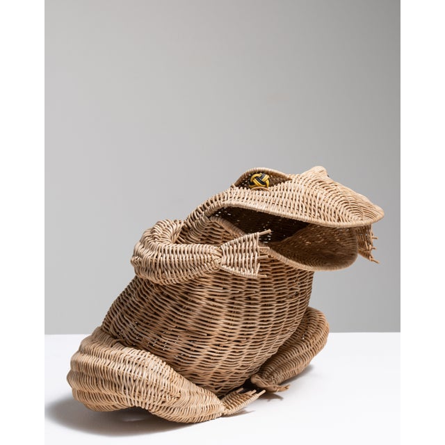 1970s France Tan Wicker Sculpture For Sale - Image 12 of 15