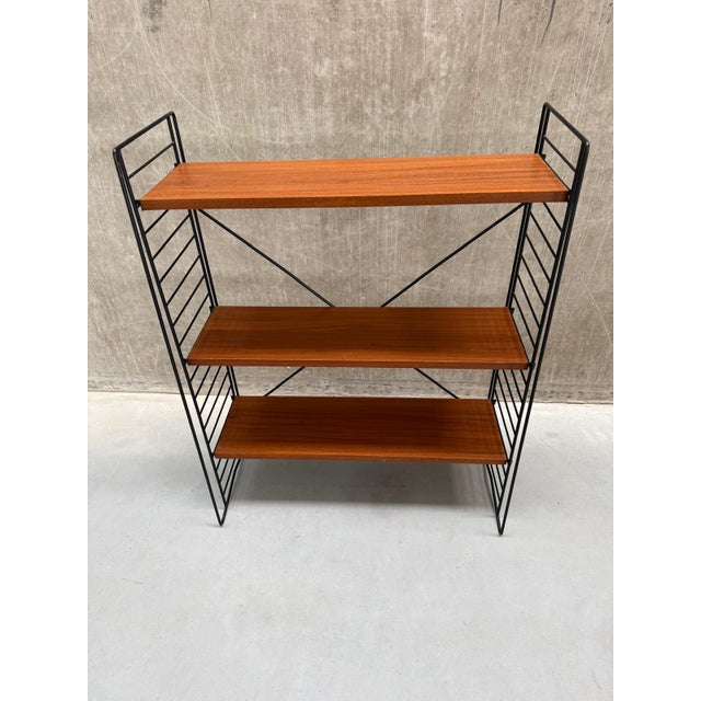 Black Standing Bookshelf by Adriaan Dekker for Tomado Holland, 1960s For Sale - Image 8 of 8