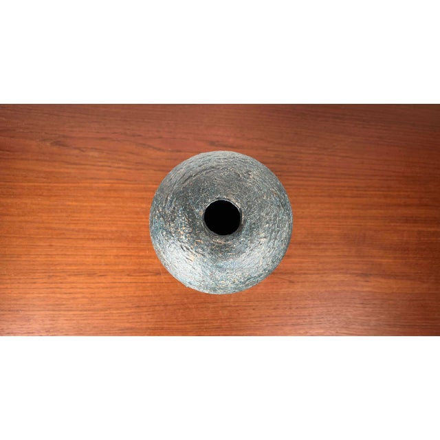 Mid-Century Modern Vintage Brutalist German Studio Pottery Vase from Gerhard Liebenthron, 1981 For Sale - Image 3 of 16