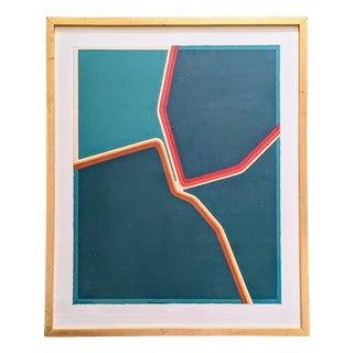 Pablo Palazuelo, Abstraction in Colors, 1974, Lithograph, Framed For Sale