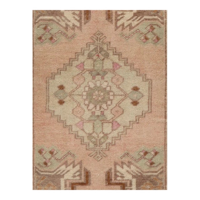 A Vintage Turkish Yastik Rug 1'9 X 3' For Sale