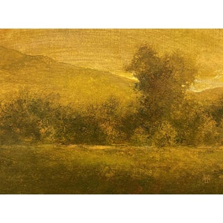 It Was a Land of Plenty by Shawn Krueger | Oil on Linen Landscape with hills and trees For Sale